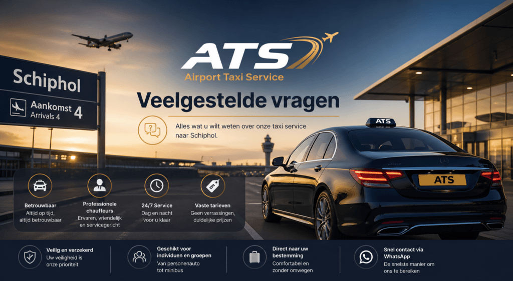 Veelgestelde Vragen over Taxi naar Schiphol veelgestelde vragen ats